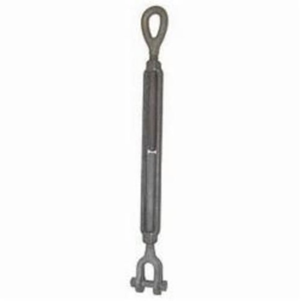 Cm Turnbuckle, JawEye, 12 In Thread, 2200 Lb Working, 6 In Take Up, Steel 0806JE